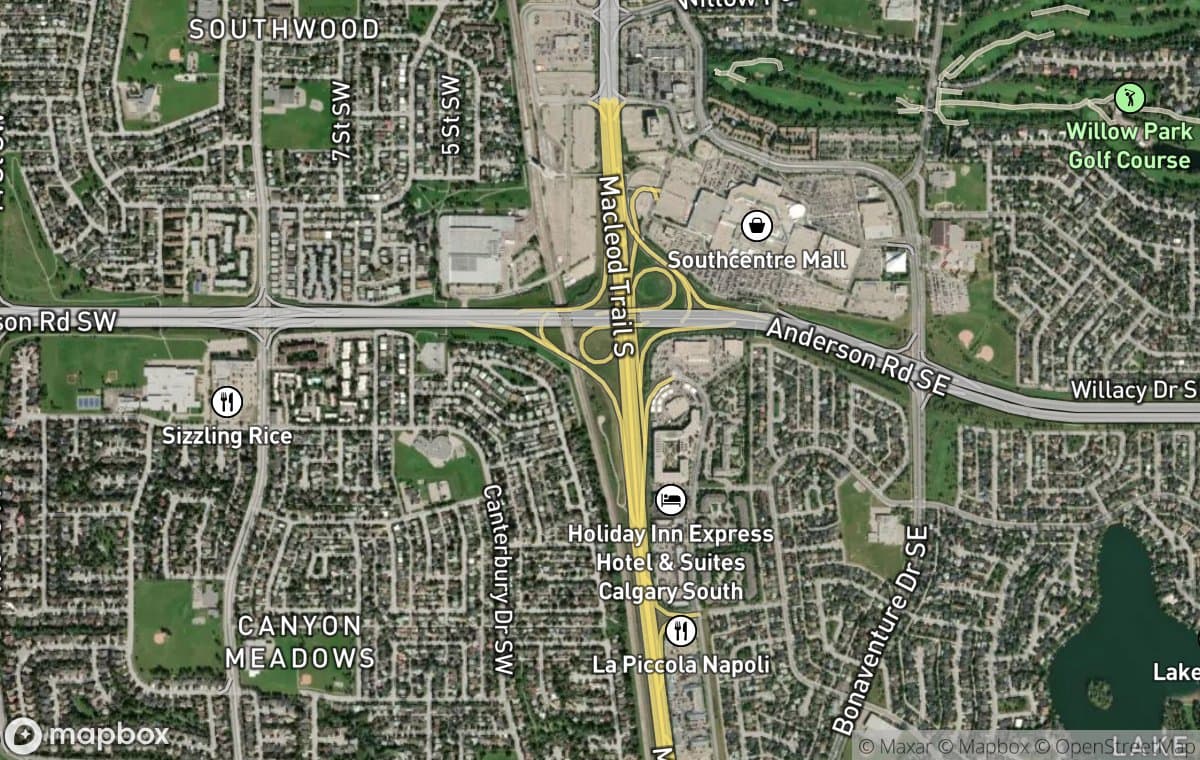 Canyon Meadows aerial view