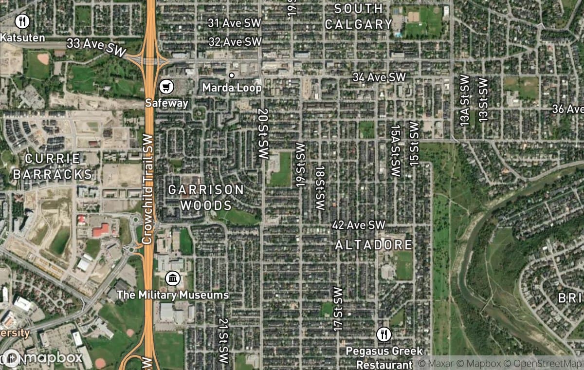 Garrison Woods aerial view