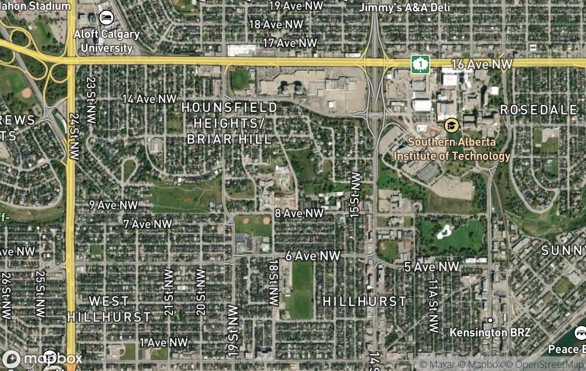 Kensington aerial view