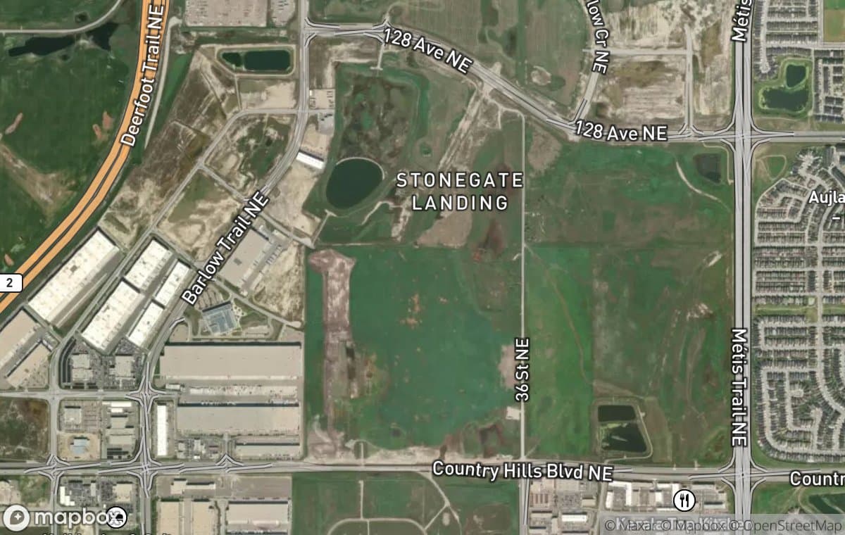 Saddle Ridge aerial view