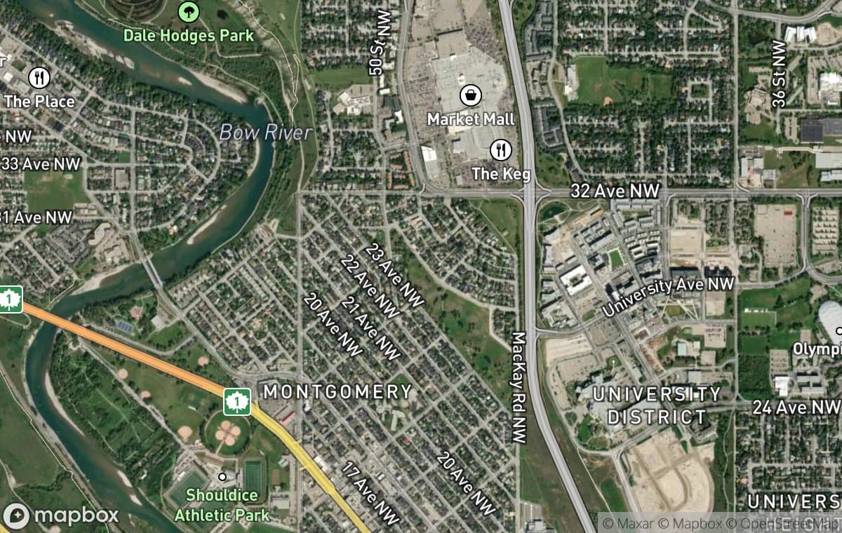 University District aerial view